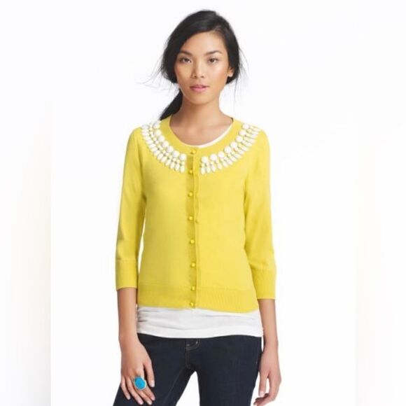 New! Kate Spade Kati Cardigan With Beads Sz M - Picture 1 of 6